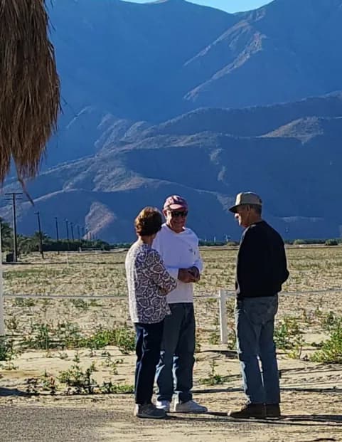 Customers at the Seley Ranches fruit stand